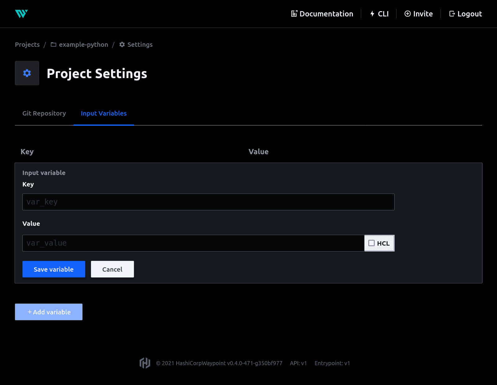 input-variables-settings